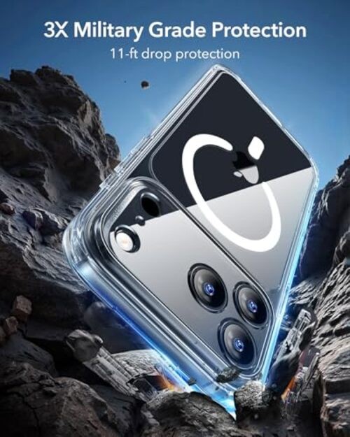 for Case, Camera Control, Compatible with MagSafe, iPhone 17 Pro Max A-Clear