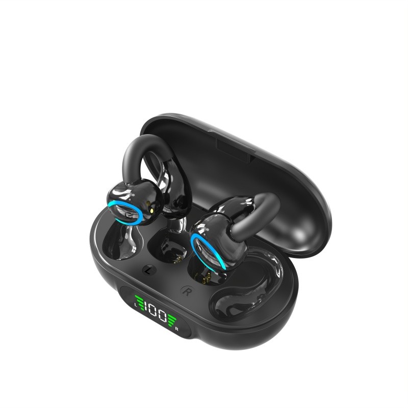 Long Standby Bluetooth Headset Open-Ear Charging Case Digital Battery Display