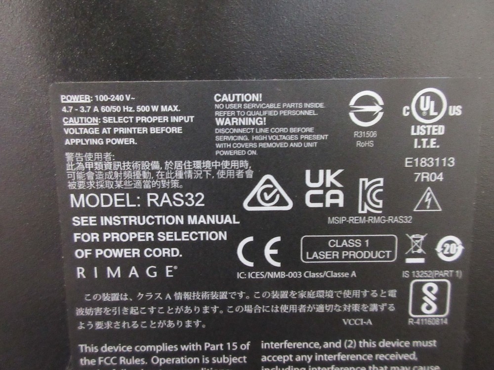 Rimage Catalyst II RAS32 CD/DVD Duplicator w/Everest Encore CDPR6 CD Printer
