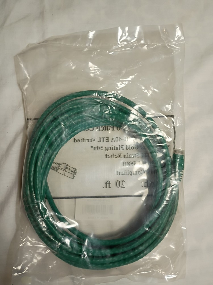 Cat 6 Ethernet Cable 20ft- Green