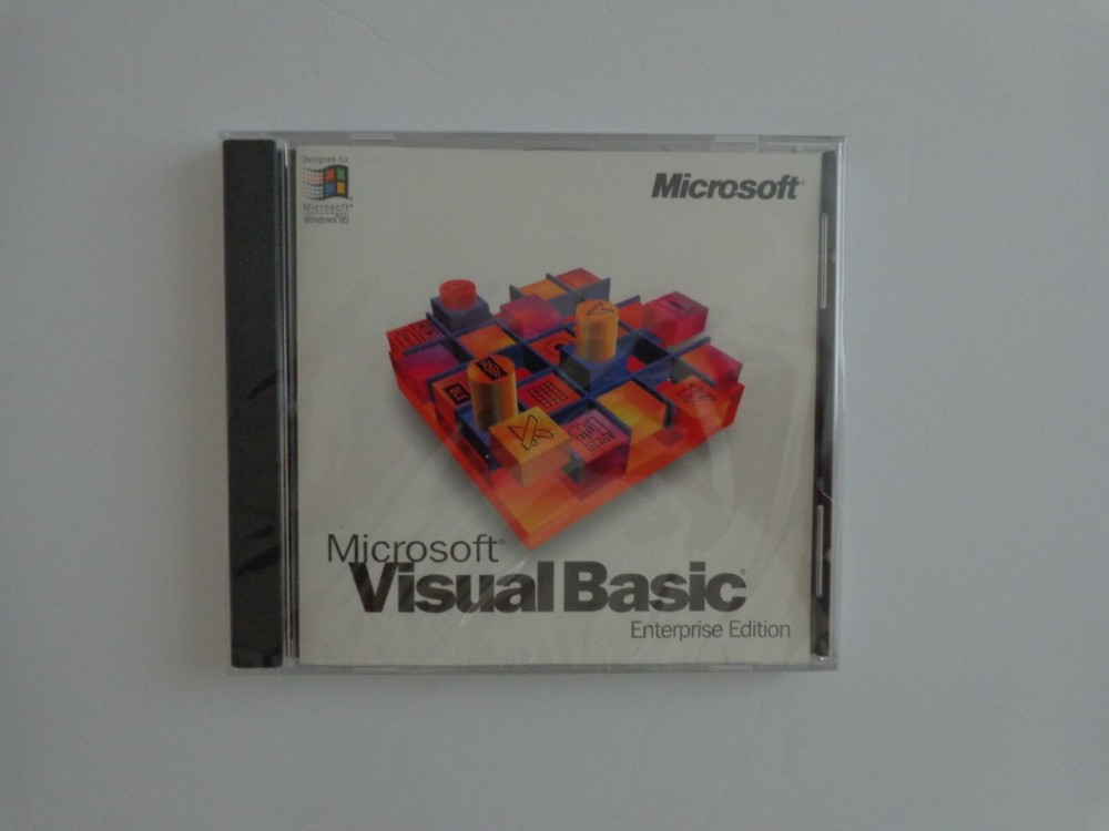 Microsoft Visual Basic Enterprise Ed 4.0 SEALED CD ROM For 95 NT Workstation 3.1