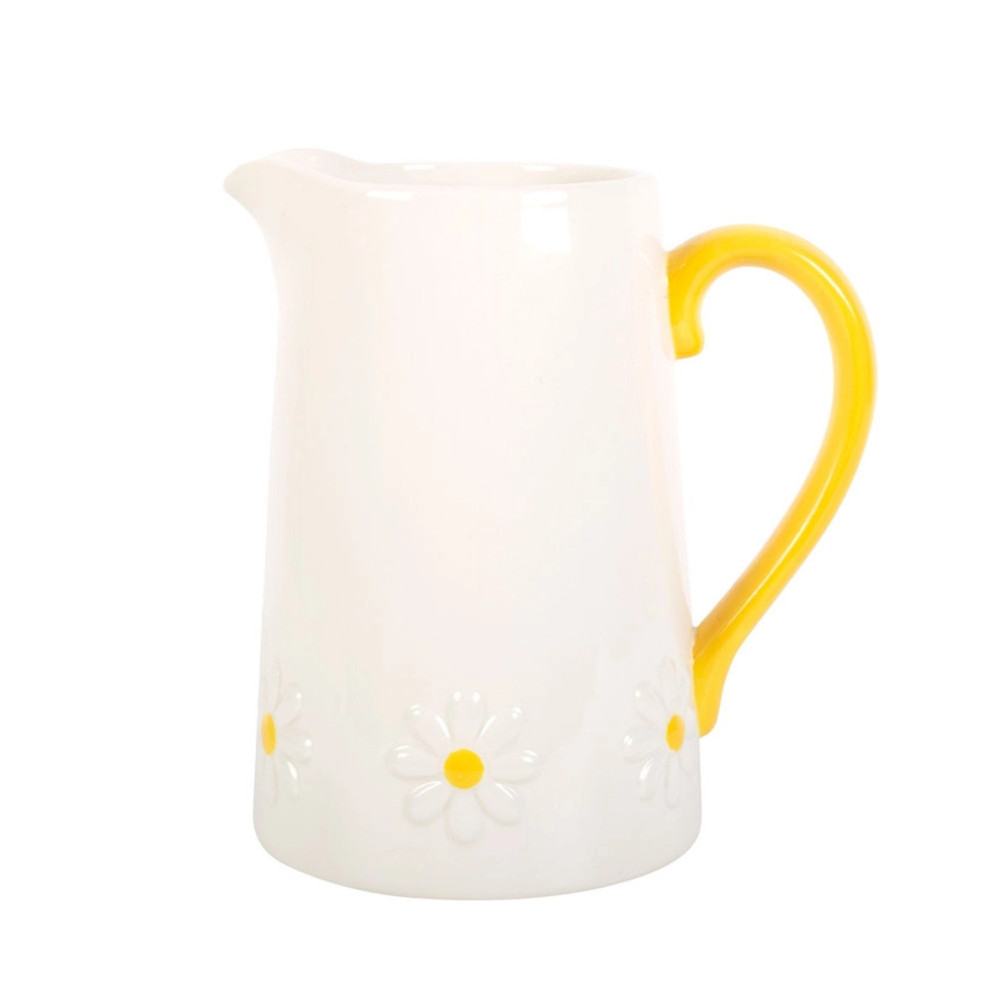 ? Daisy Days Ceramic Pitcher – Sunshine in Every Sip ☀️
