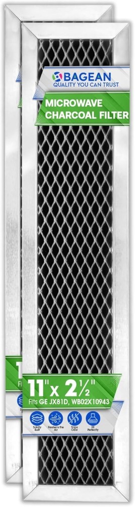 Microwave Charcoal Filter 11.02” x 2.52” for GE Microwave Filter Replacement ...