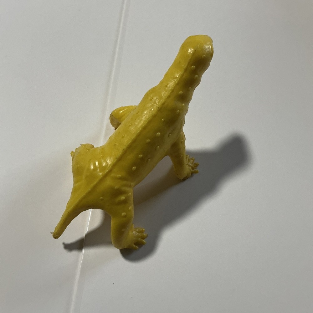 MPC 1962 mold Moschops (Mold #10) Reptile Dinosaur, Yellow