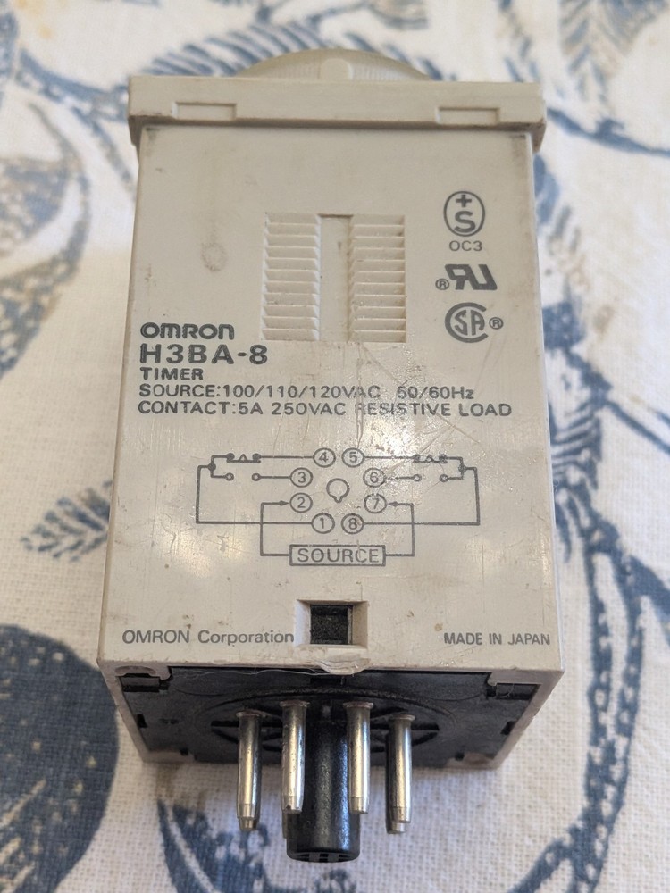 Omron Timer Relay H3BA-8, 8 Pin