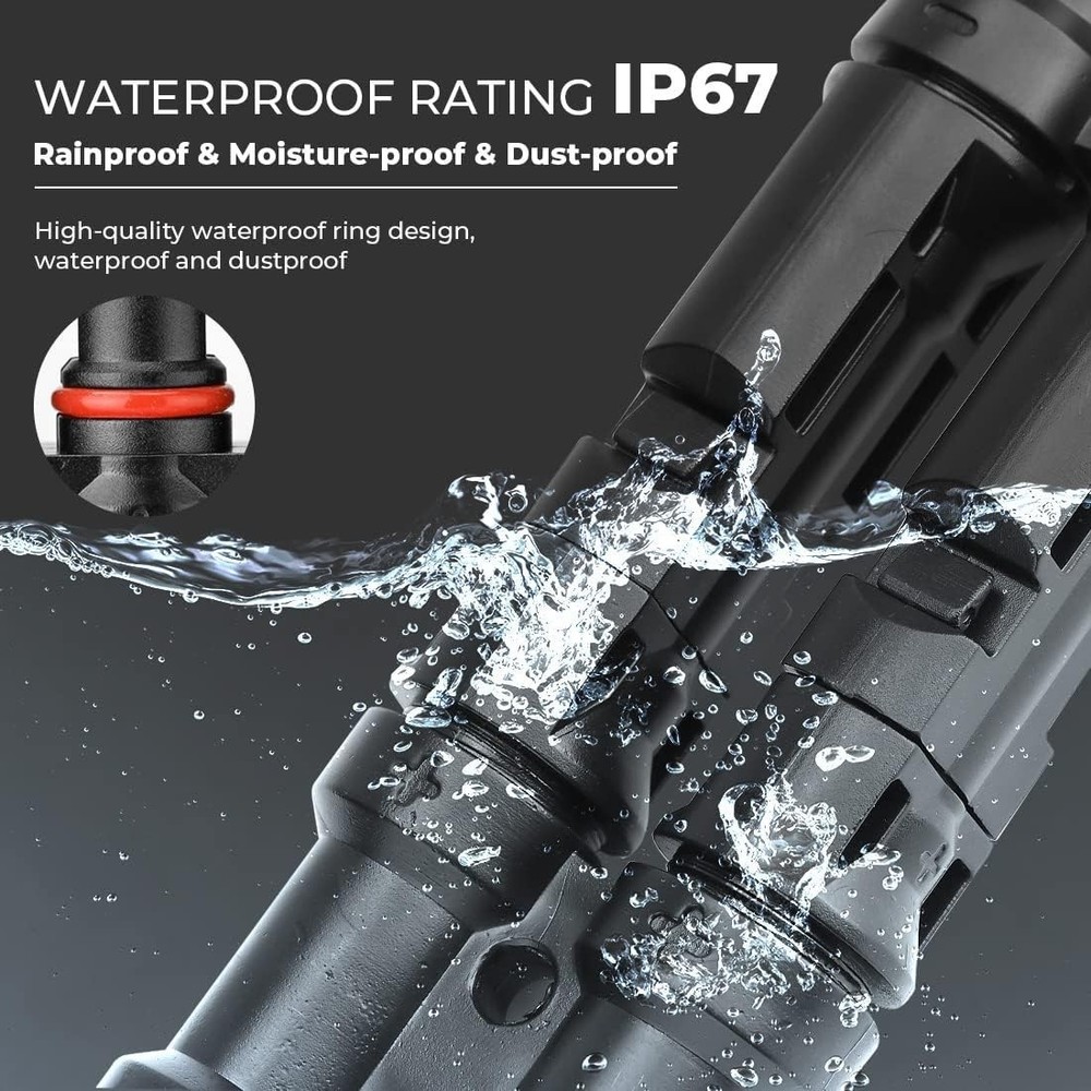 Solar Branch Connectors Y Connector for Parallel Connection Between Solar Pan...