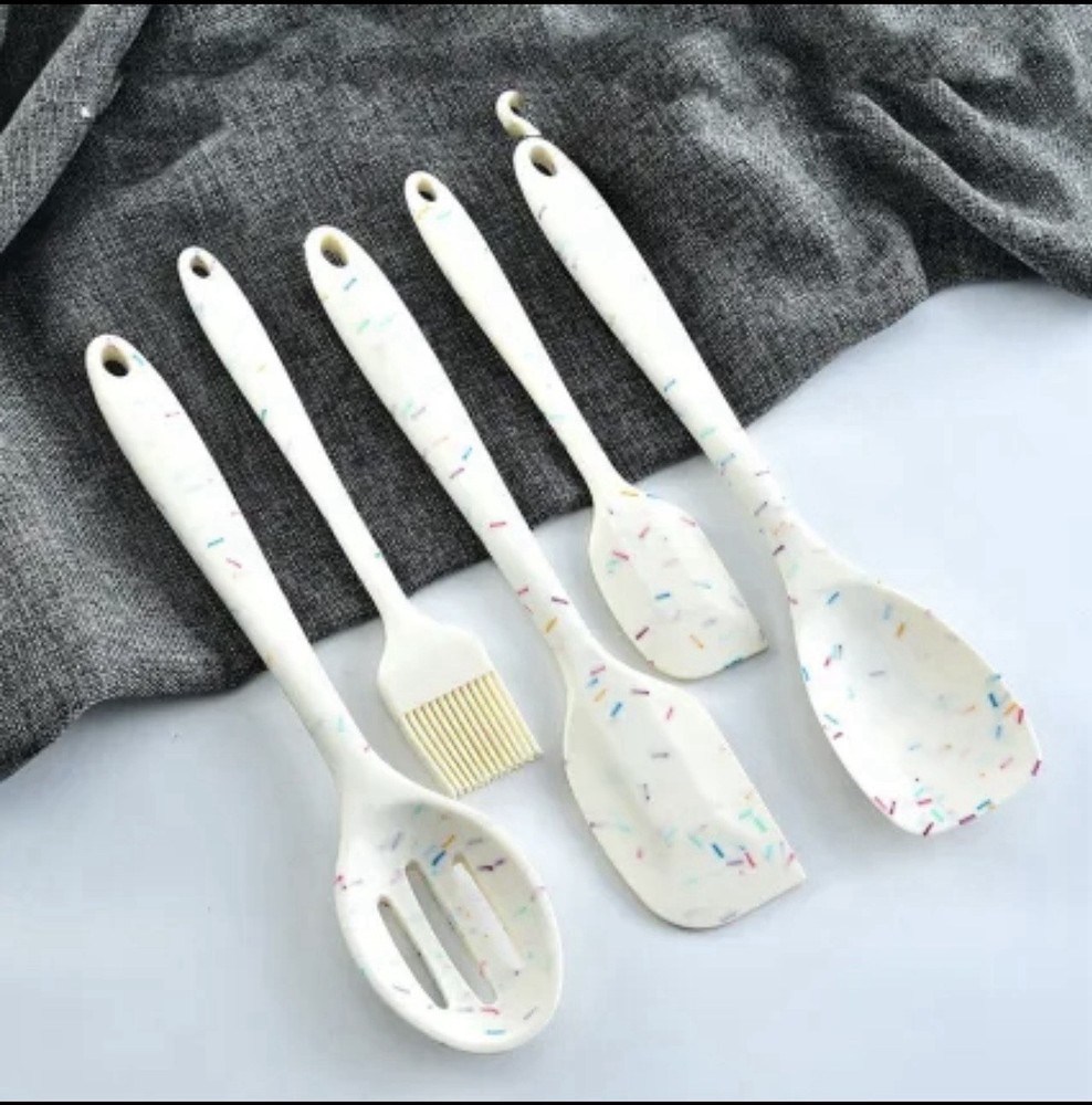 Silicone Kitchenware 10-piece Set Full Color Dots