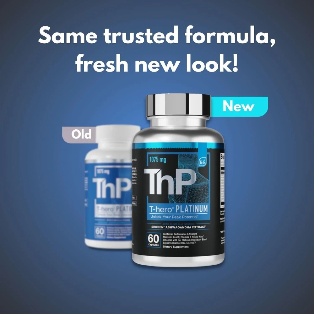 Essential Elements T-Hero Platinum - Testosterone Support for Men - Vitality and