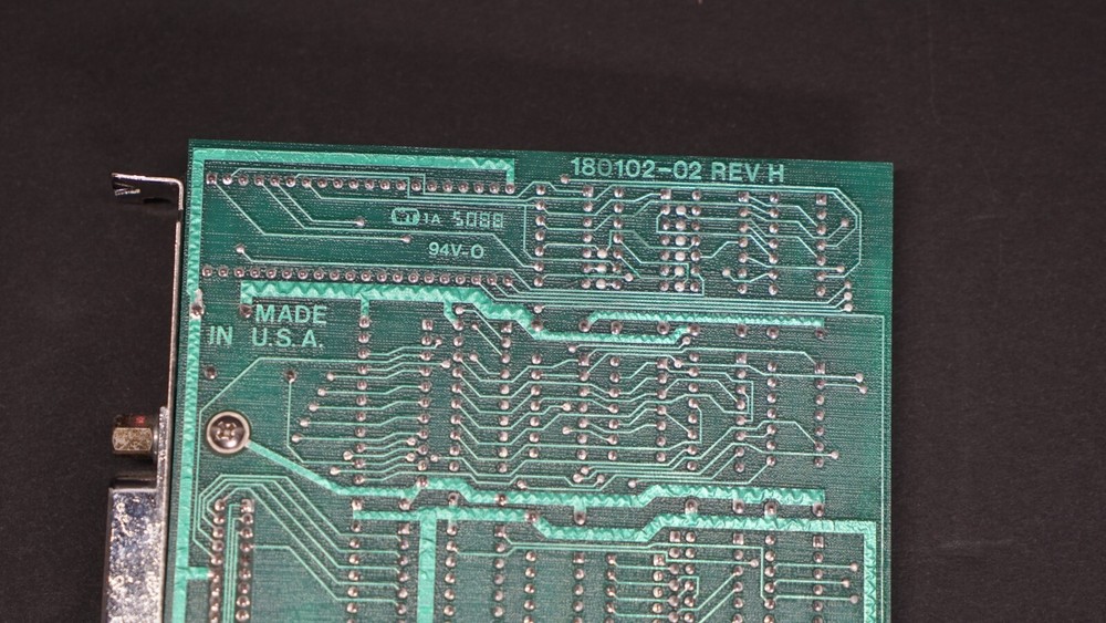 National Instruments GPIB-PC PN: 180100-02 GPIB ISA Interface Board REV H