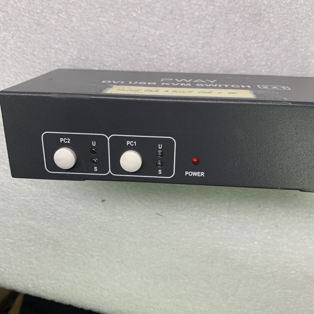 PWAY DVI USB KVM SWITCH 2X1 USB DVI SWITCH