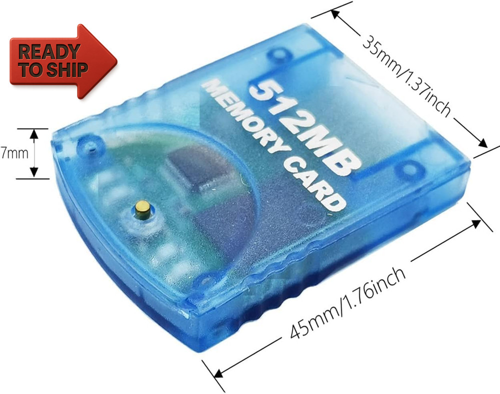 512MB(8192 Blocks) High Speed Gamecube Storage save Game Memory Card Co