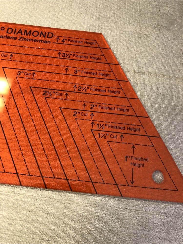 EZ Quilting Template Diamond Shapes 60 Degree Diamond