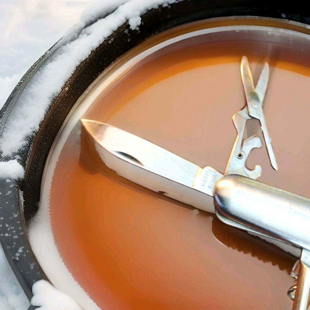 Myron Multi Tool Utility Pocket Knife 8 Tool Silver W/Advertising