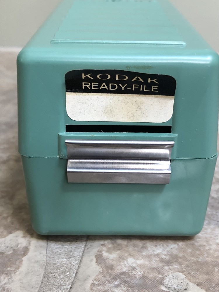 Kodak Ready File 35mm Slide Container Plastic Storage Box 9.5 X 2.5”