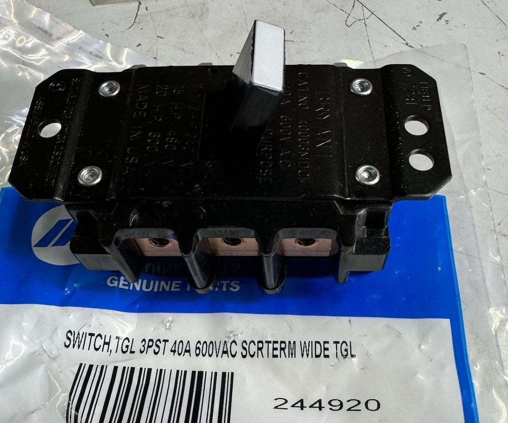 244920 Power Switch Assembly NEW NEW *** Miller Original Welder Part