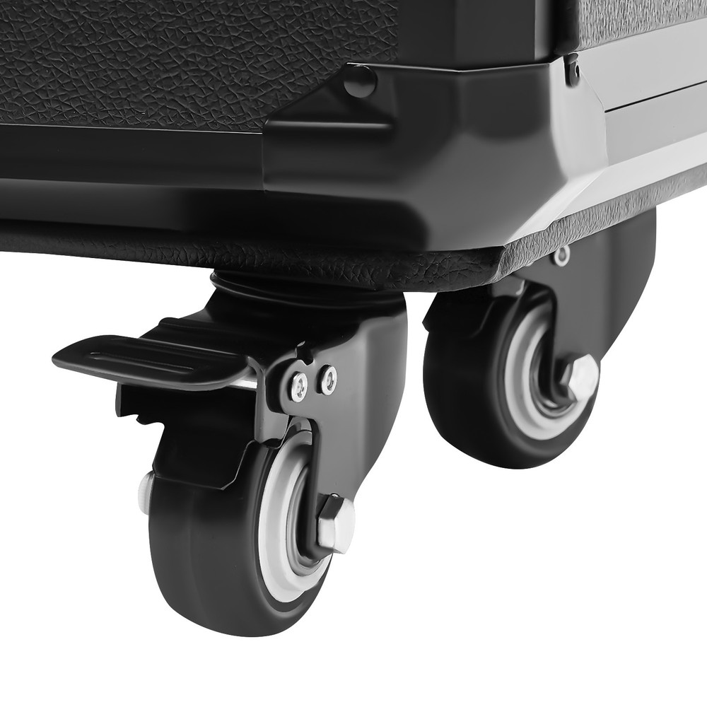 Rolling Makeup Case, Makeup Case with 4 Universal Wheels Combination Lock