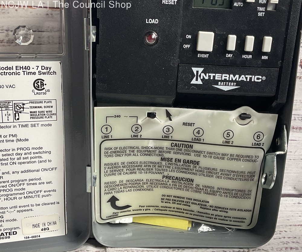Intermatic EH40 Electronic Water Heater Timer