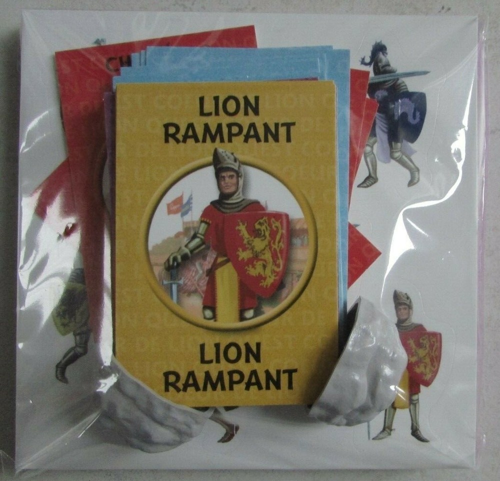 Knights Card Box & Medieval Heraldic Game Plan Origin Unknown?