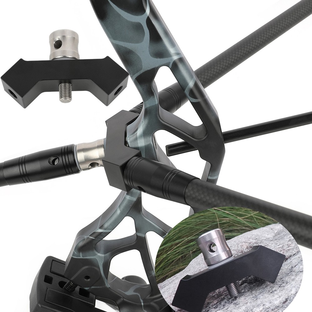 45 Degrees V Bar Archery Stabilizer Double Side Compound Recurve Bow Shooting