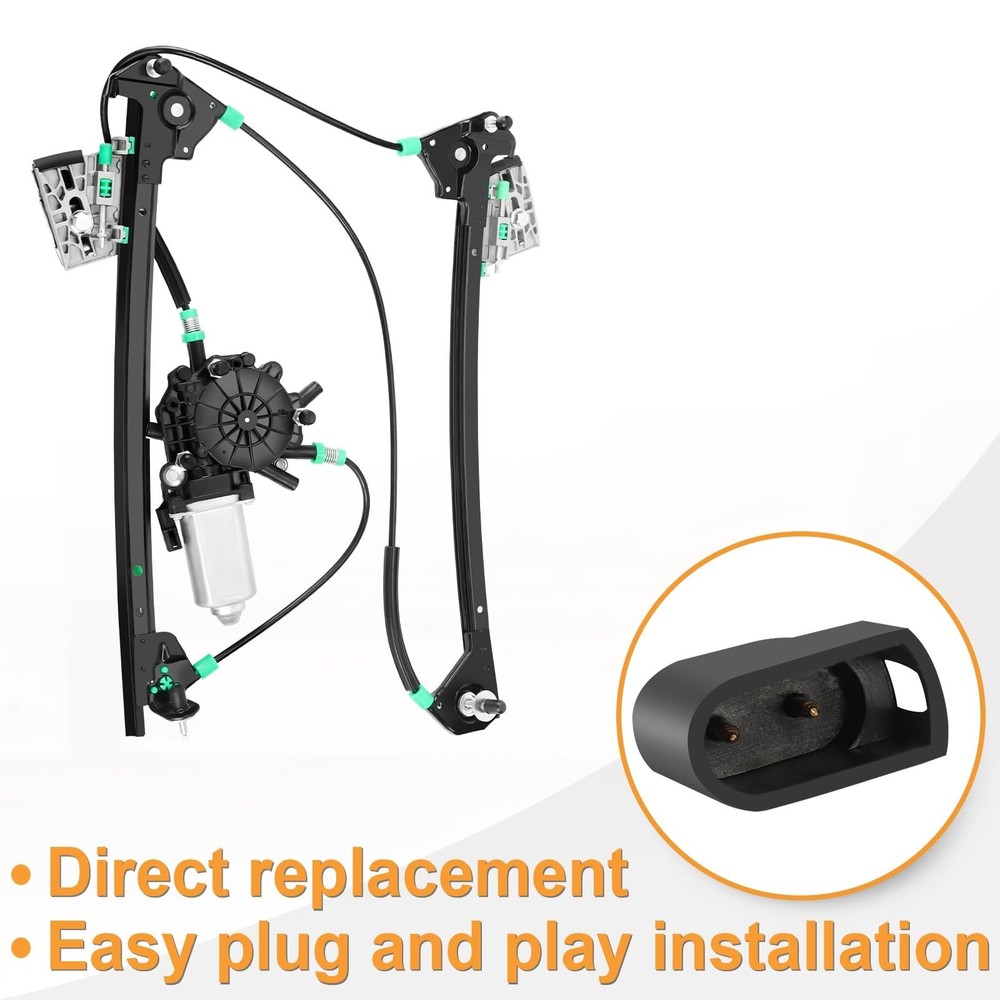 Power Window Regulator with Motor fit for Chevy Corvette Front Passenger Side