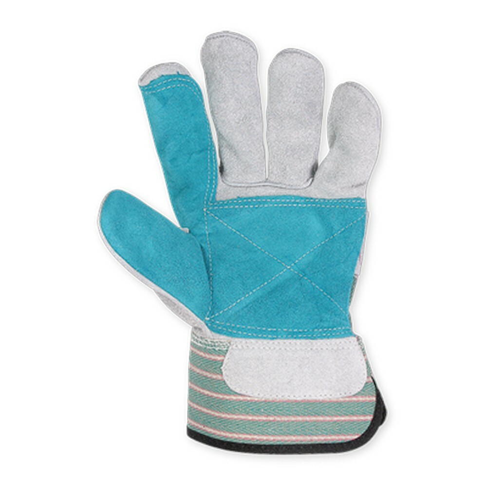 CLC 2047 DOUBLE LEATHER PALM SAFETY CUFF WORK GLOVES