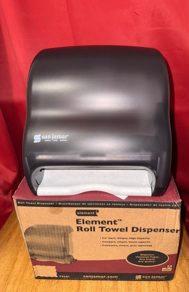 San Jamar Element Roll Towel Dispenser In Black T950TBK