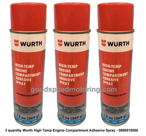 Wurth High Temperature Spray Adhesive - 890910056 3 Pack