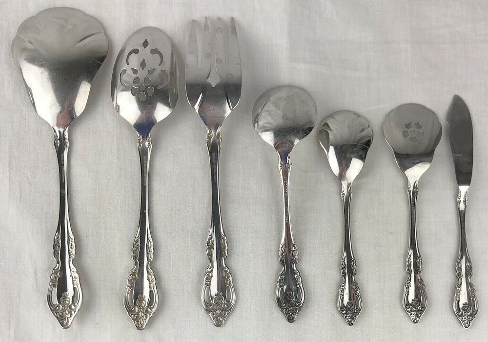 Oneida Community Brahms Stainless Flatware 7 Serving Pc Sauce Ladle Meat Fork