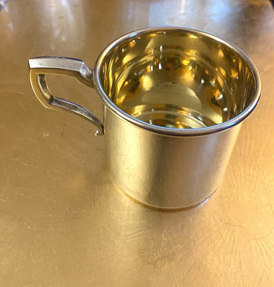 cartier sterling silver baby cup
