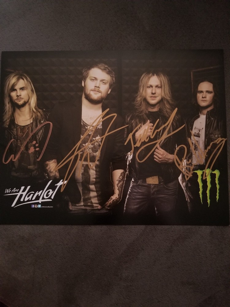 We Are Harlot Signed Photo