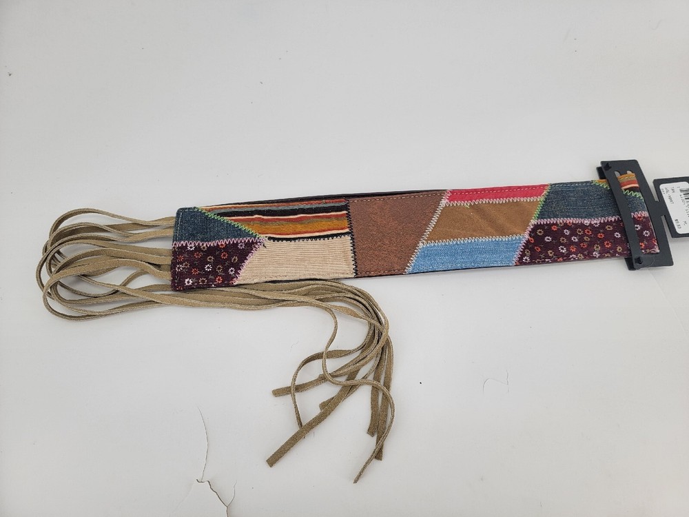 Womens No Boundaries Patchwork Belt Boho Style Size M/L