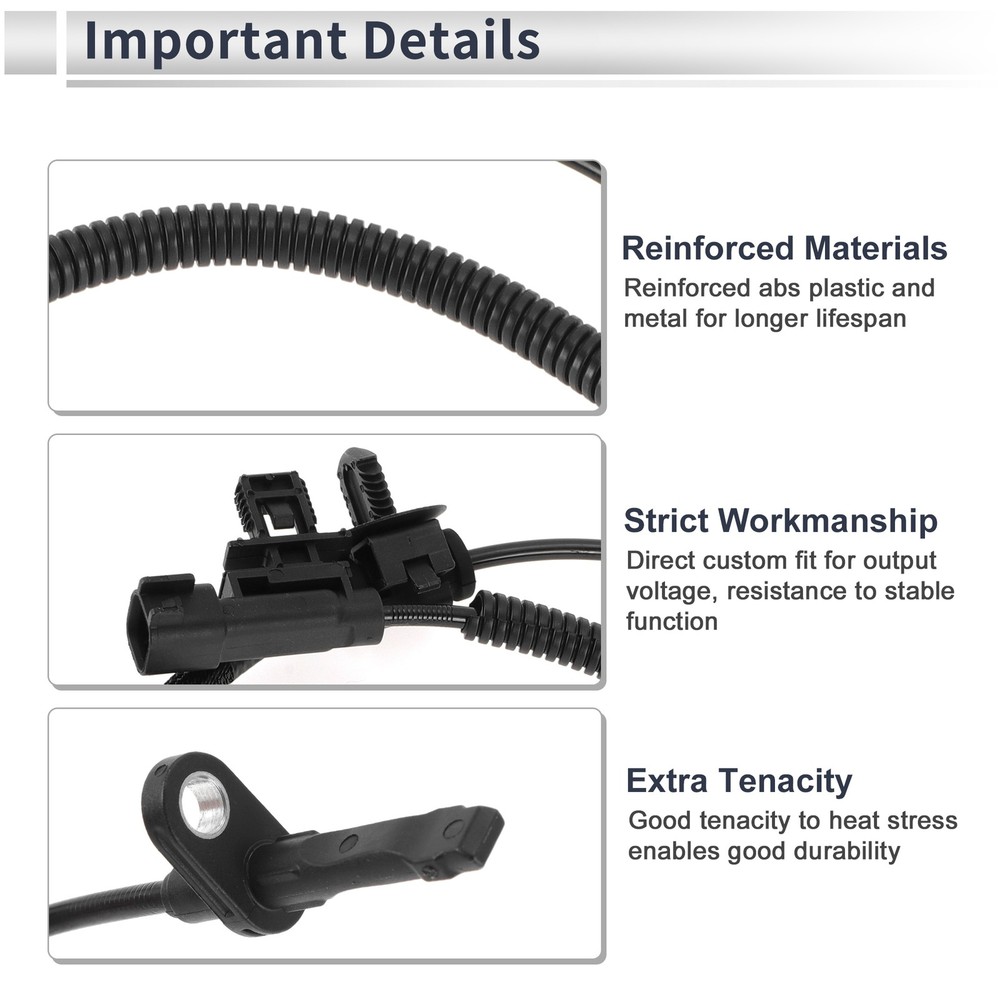 Front Left/Front Right ABS Wheel Speed Sensor for Cadillac ATS 2013-2019 1 Pcs