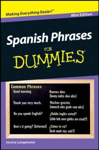 Spanish Phrases For Dummies Mini Edition - Paperback - GOOD
