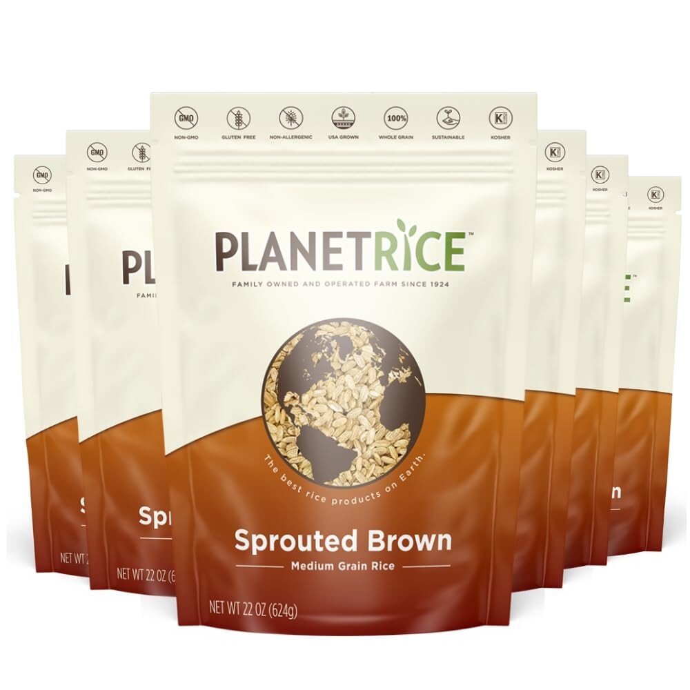 Bulk Sprouted Brown Rice Bulk - Great for Bulk Rice Cooking - Gaba Rice Glute...