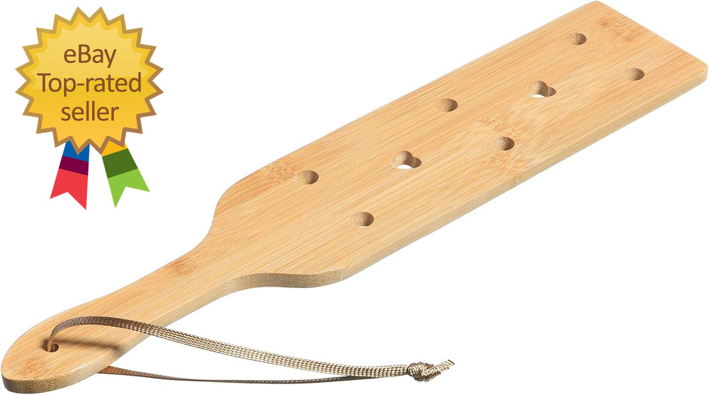 13.1Inch Bamboo Paddle with Airflow Holes,Solid Durable Wooden Lightweight