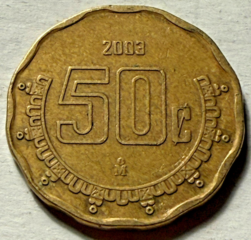 Mexico 50 Centavos 2003 Circulated