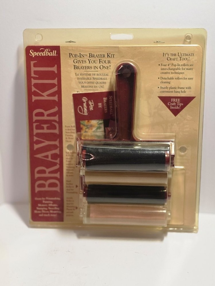 Speedball Brayer Kit with Pop-In Rollers