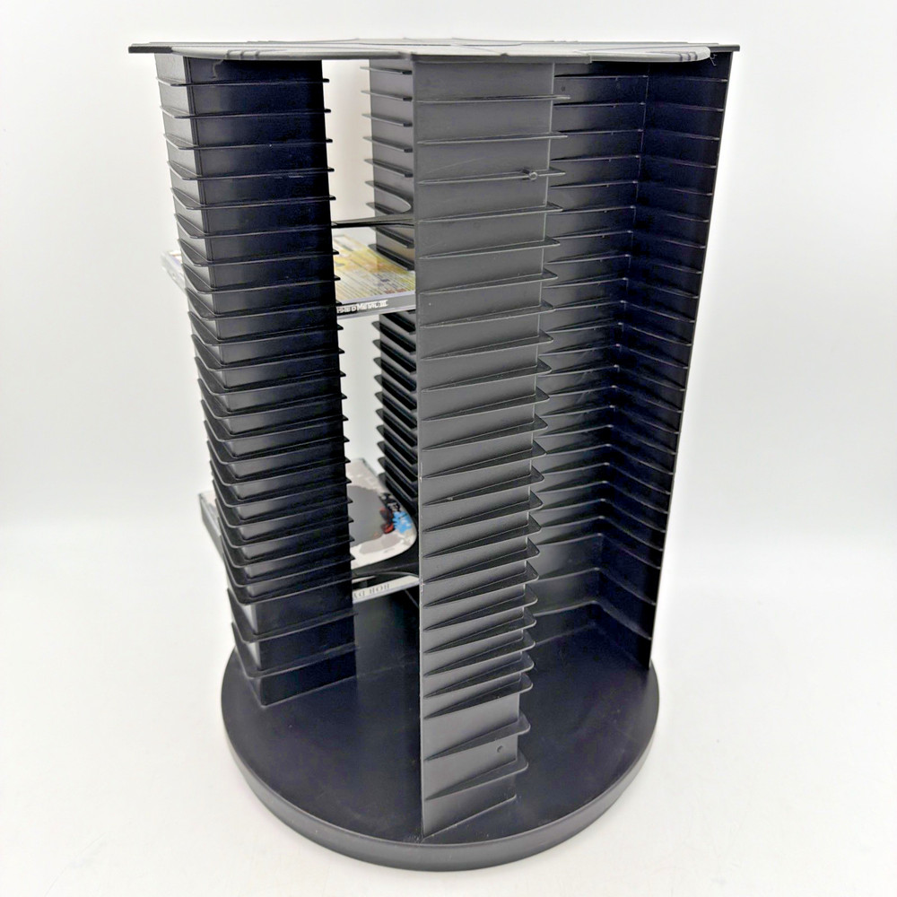 Fellowes 112 CD Rotating Carousel Rotating Media Storage Display Tower Rack