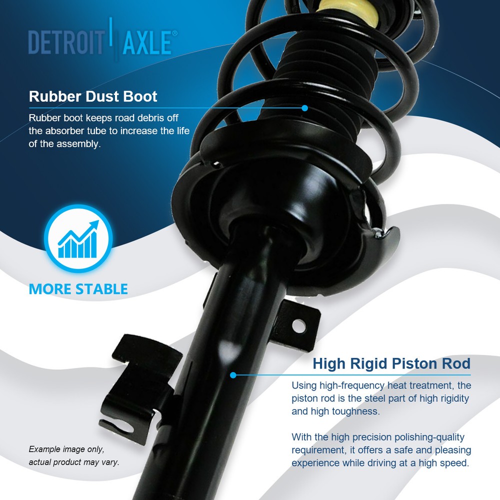 Front Struts Assembly + Rear Shock Absorbers + Front Sway Bars for Mazda 5 & 3