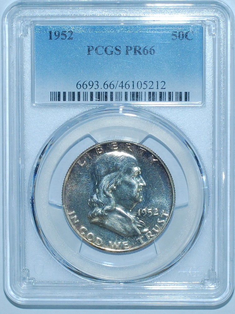 1952 PCGS PR66 Proof Strike Franklin Half Dollar