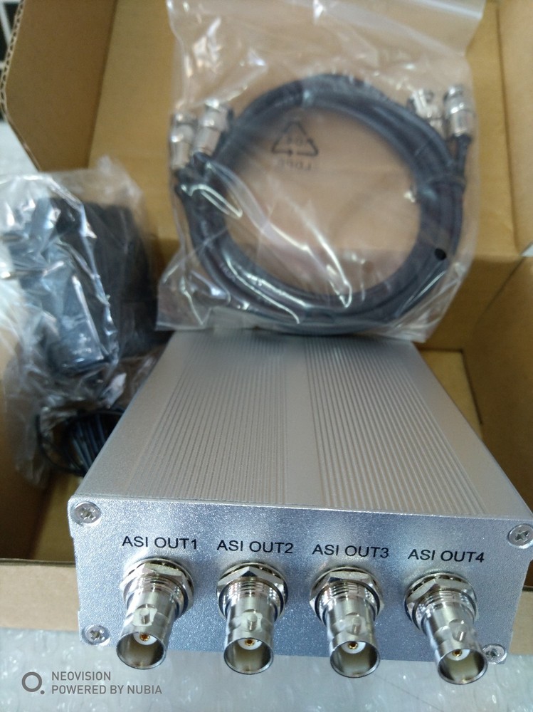 DVB ASI TS Stream 1x4 Distributor/splitter