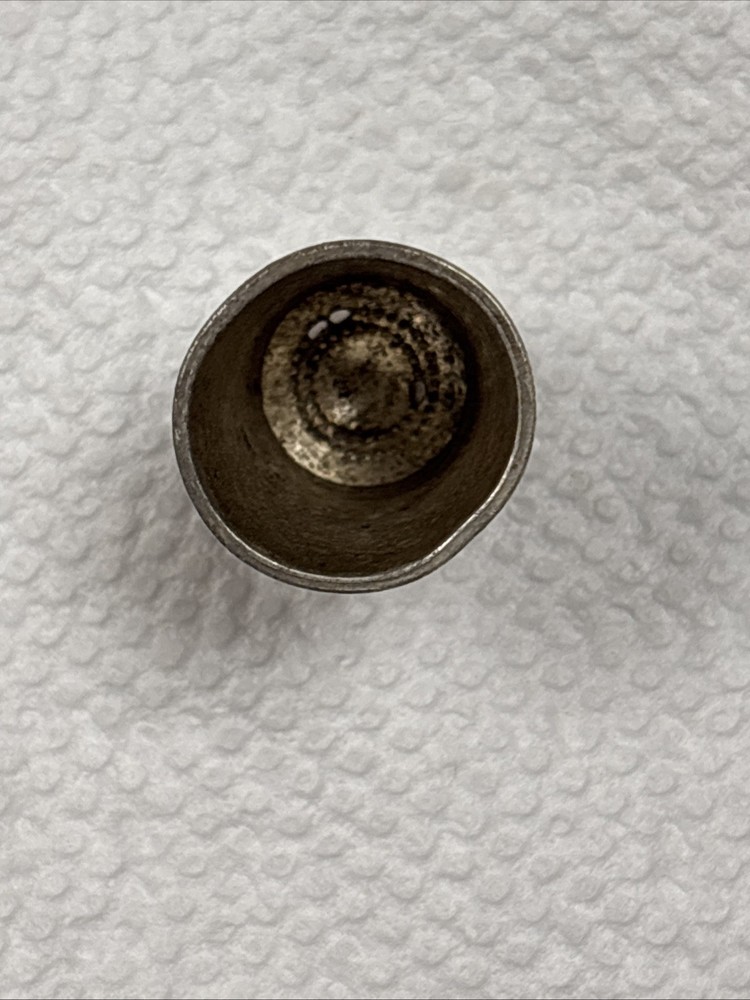 Antique Sterling Silver Size 9 Etched Thimble