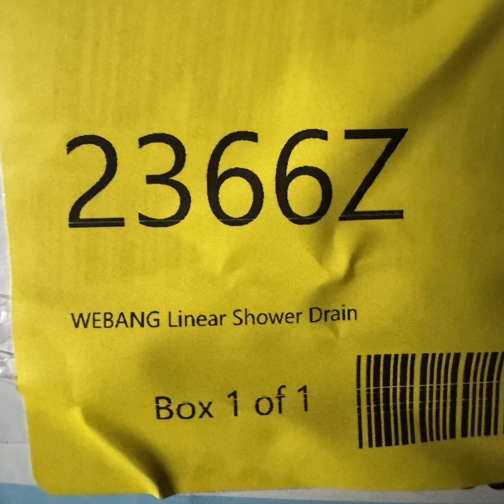 36 Inch Linear Shower Drain Rectangular Floor Drain with Accessories Square Hole