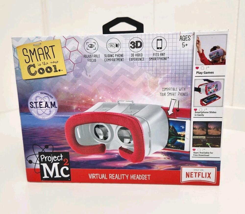 Project Mc2 VIRTUAL REALITY HEADSET 3D Smartphone Compatible NEW