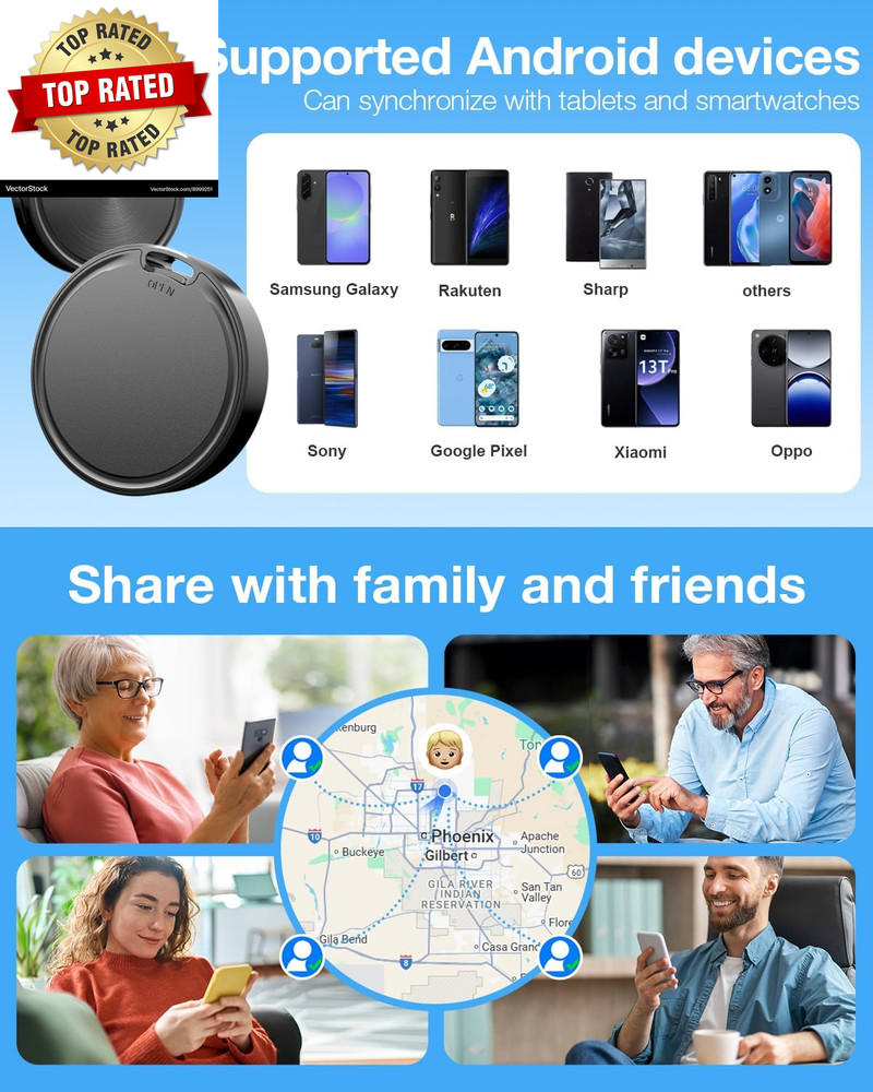 Air Tags for Android,Air Tags-4 Pack Android,Android Tracker Tags