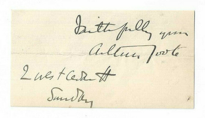 Arthur Foote Signed Clip / Autographed American Composer