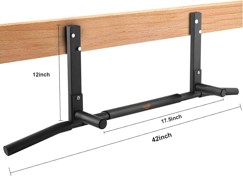 Joist Mount Pull Up Bar, Chin Up Bar Ceiling Mount, Heavy Duty, Workout