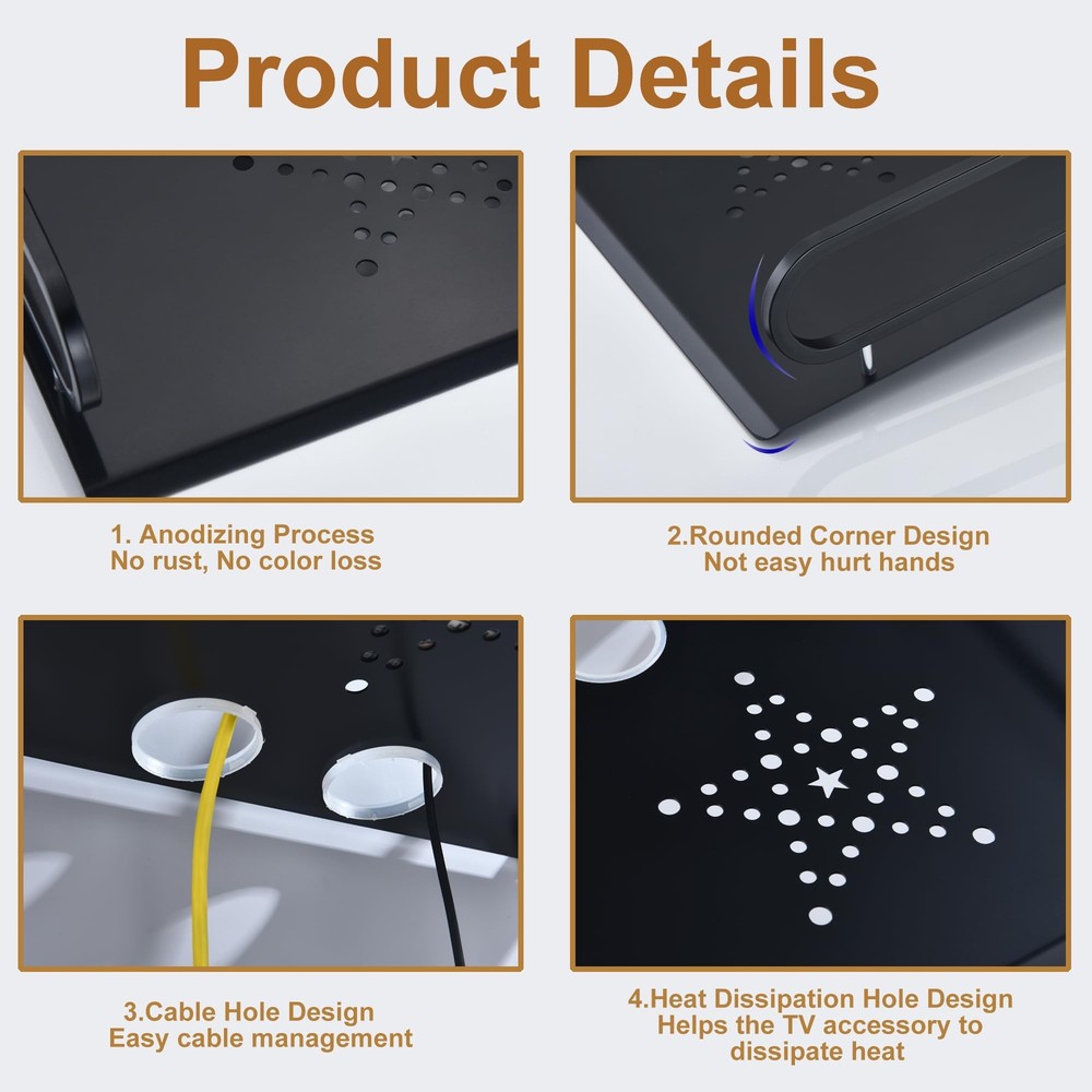 Floating AV ShelvesProjector Wall Mount DVD ShelfFloating Entertainment Cente...
