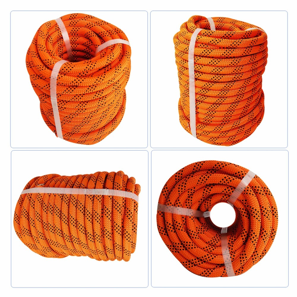 100' Double Braid Polyester Rope Rigging Rope 1/2" 6180lbs Breaking Strength