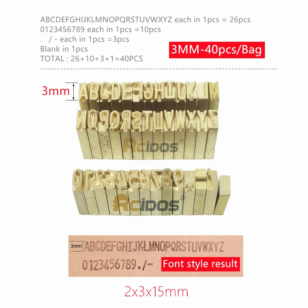 Letters/Brass Flexible Number Alphabet DY-8 Characters Mold Kit Coding Machine